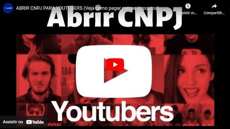 Abrir Um Cnpj Para Youtuber Declarar Os Ganhos Do Youtube 7759